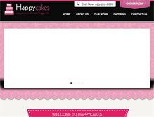 Tablet Screenshot of happycakeschattanooga.com